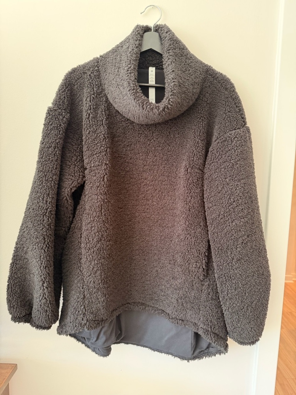 Lululemon Sherpa Cowl Neck Teddy Pullover - Black